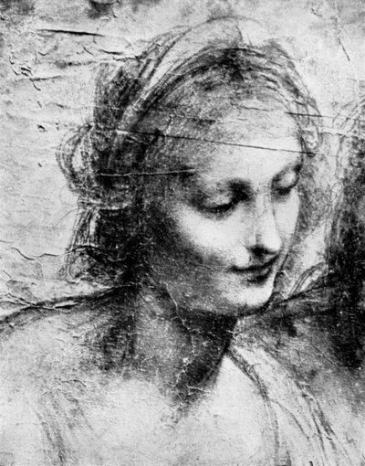 La tête de la Madone, 15e siècle années 1930 - Leonardo da Vinci