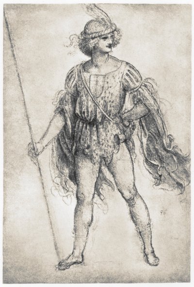 Jeunesse en costume de mascarade, 1506-1507 - Leonardo da Vinci