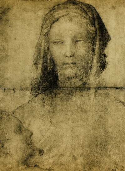 Étude pour la Vierge ; dessin de l