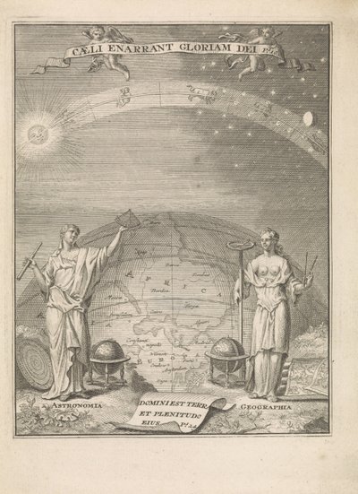 Astronomie et Géographie avec instruments de mesure - Leonardus Valck