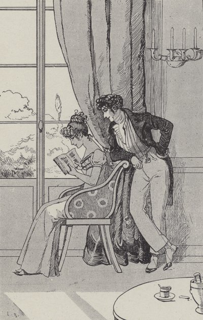 Claire lisant Robinson - Leonce Burret