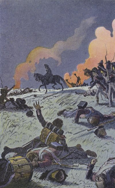 Le soir après la bataille de Waterloo - Leonce Burret