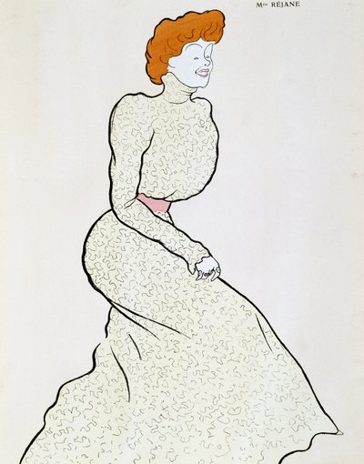 Actrice Gabrielle Rejane (1856-1920), dessin de Leonetto Cappiello (1875-1942) - Leonetto Cappiello