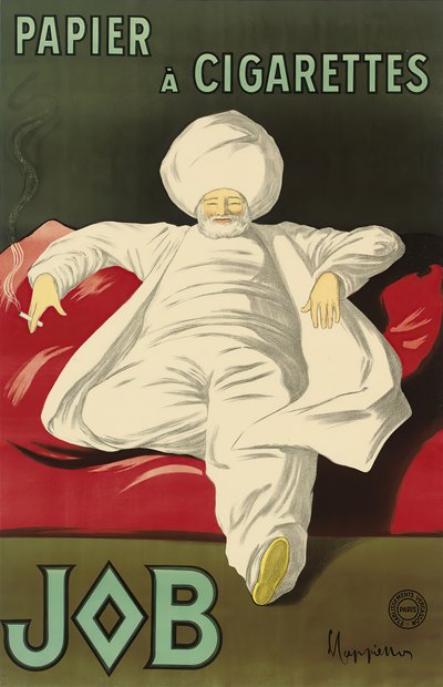 Affiche publicitaire pour le papier de soie Job - Leonetto Cappiello