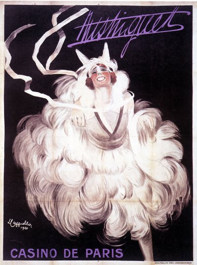 Affiche représentant Mistinguett au Casino de Paris - Leonetto Cappiello