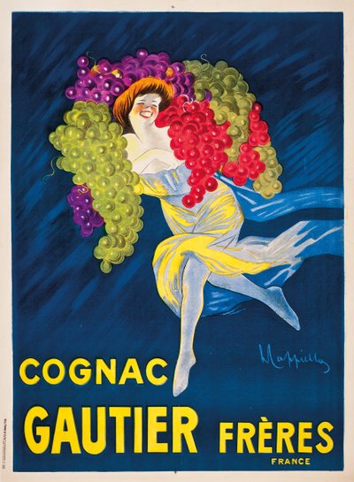 Affiche publicitaire pour le cognac Gautier Frères, 1907 - Leonetto Cappiello