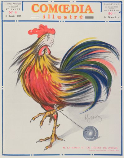 Couverture de Comoedia Illustre, 15 février 1909 - Leonetto Cappiello