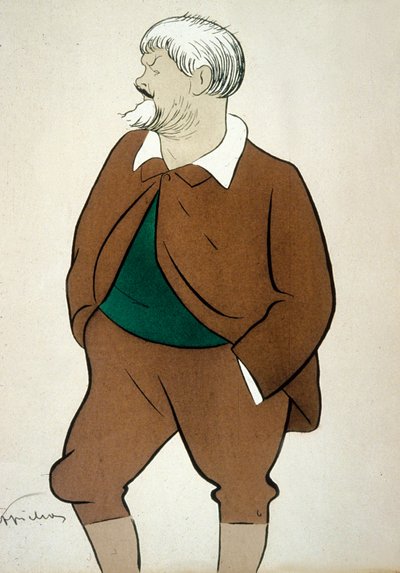 Jean Richepin (1849-1926) Poète français dessin de Cappiello - Leonetto Cappiello
