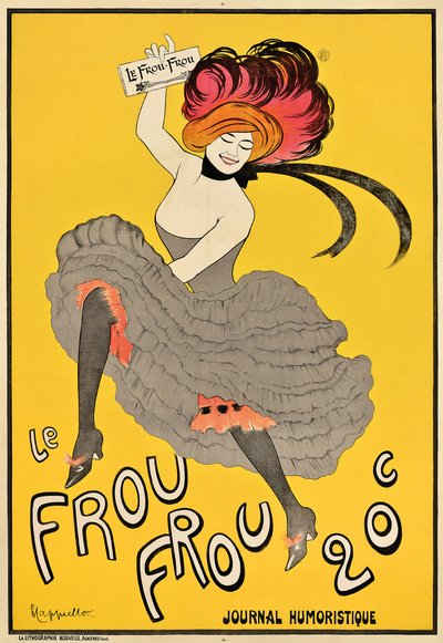Affiche publicitaire pour le journal français "Le Frou Frou" - Leonetto Cappiello