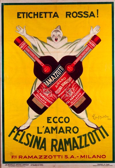 Affiche pour la boisson Amaro (Amer) felsina Ramazzotti - Leonetto Cappiello