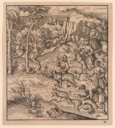 Une chasse au cerf, de "Der Weisskunig" - Leonhard Beck