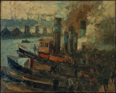 Départ des débardeurs (Hambourg) - Leonhard Sandrock