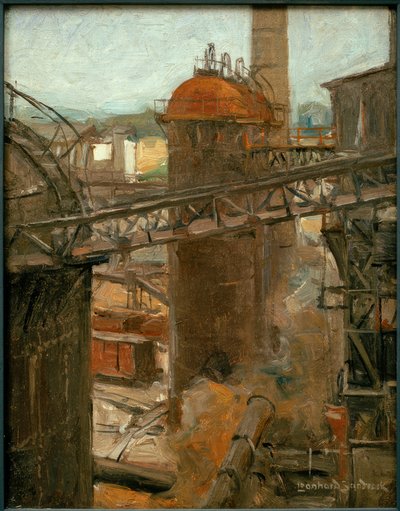 L. Sandrock, Vue sur une usine - Leonhard Sandrock