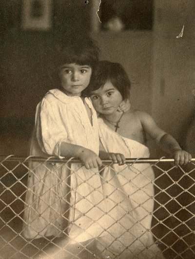 Portrait de deux enfants, fin 19ème ou début 20ème siècle - Leonid Andreyev