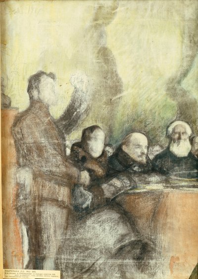Lénine au Septième Congrès panrusse des Soviets en décembre 1919, 1919 - Leonid Osipovic Pasternak