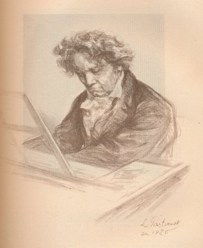 Portrait de Beethoven, 1920 - Leonid Osipovic Pasternak