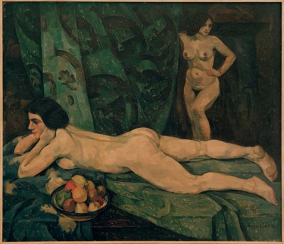 Intérieur avec figures féminines nues - Leopold Durm