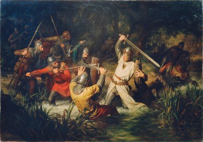 Rodolphe de Habsbourg en danger de mort, 1872 - Leopold Edler von Löffler Radymno