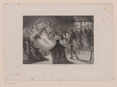 Adoration des bergers - Leopold Flameng