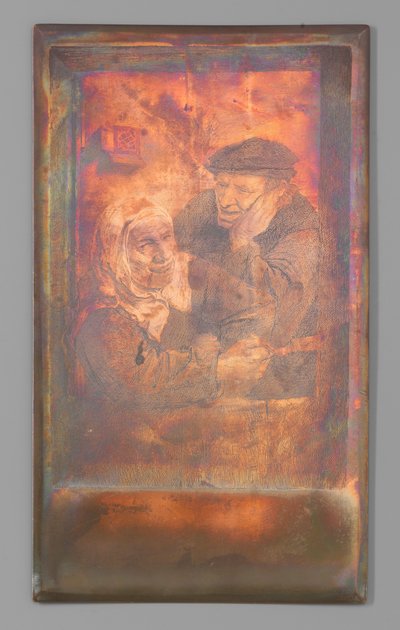 Couple de paysans - Leopold Flameng