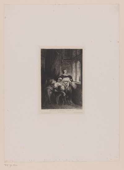Double portrait de Marguerite de Valois et François Ier de France - Leopold Flameng