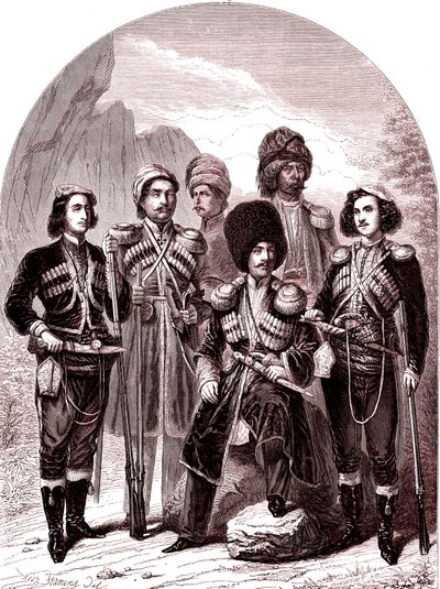 Le Transcaucase et la Géorgie. Russie en 1865 (gravure) - Leopold Flameng