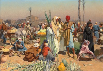 Marché en Basse-Égypte - Leopold Karl Muller