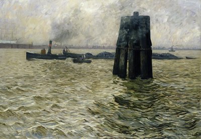 Le port de Hambourg, 1894 - Leopold Karl Walter von Kalckreuth