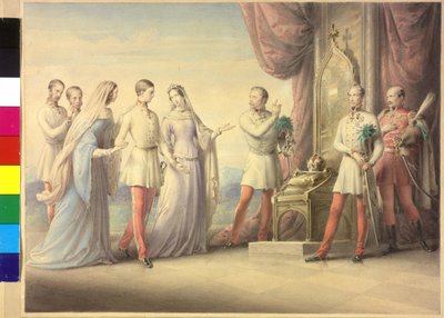 Impératrice Maria Anna et archiduchesse Sophie avec l