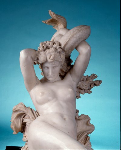 Galatée chevauchant un dauphin, vers 1880 (détail) - Leopoldo Ansiglione