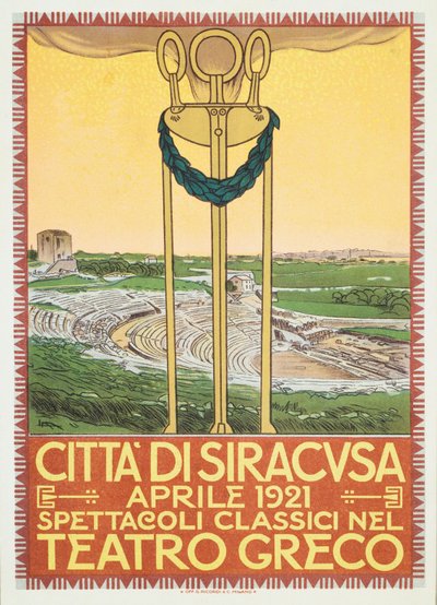 Affiche publicitaire pour la saison théâtrale dans l