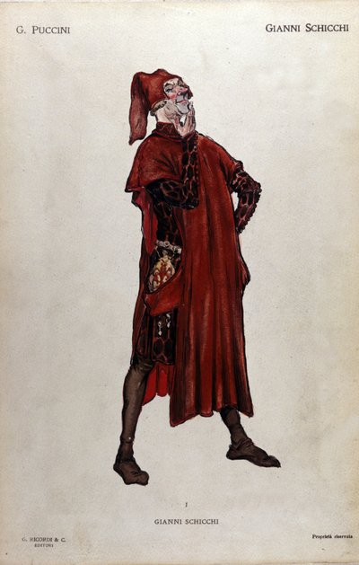 Costume pour le personnage de Gianni Schicchi de l