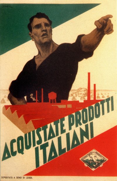 Fascisme : affiche de propagande pour l
