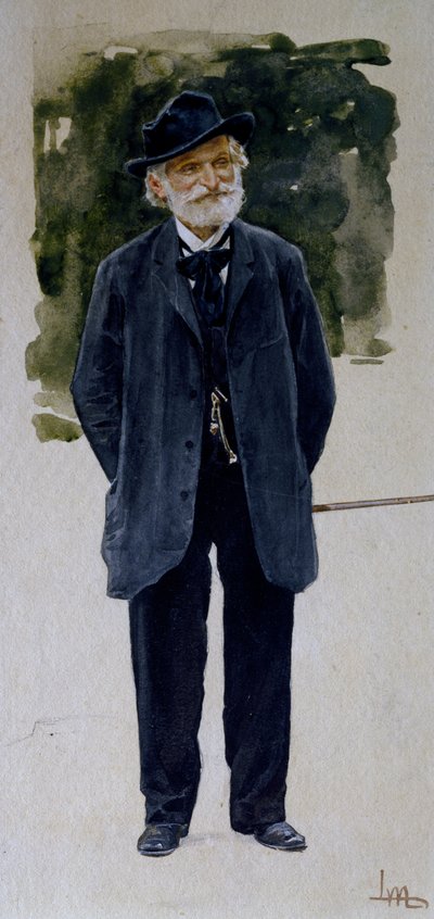 Portrait de Giuseppe Verdi - Leopoldo Metlicovitz