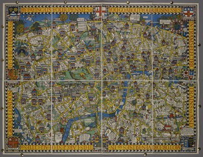 En nous payant vos sous – ou la carte Wonderground de Londres - Leslie MacDonald (1884 1947) Gill