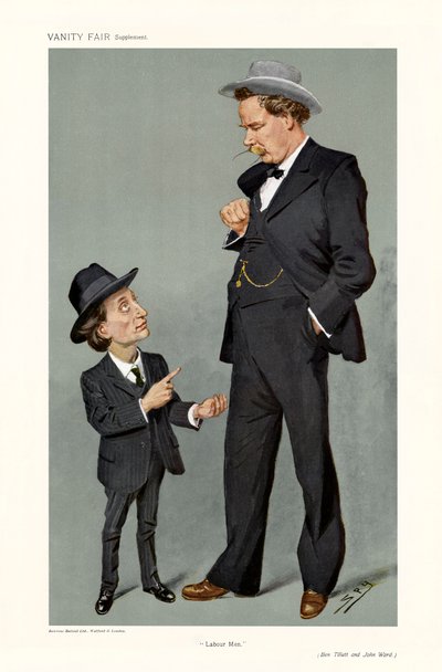 Ben Tillett et John Ward - portrait debout - Leslie Matthew (1851 1922) Ward