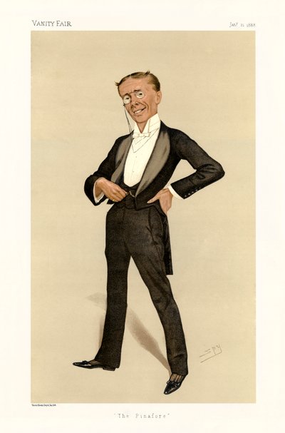 George Grossmith - portrait debout - Leslie Matthew (1851 1922) Ward