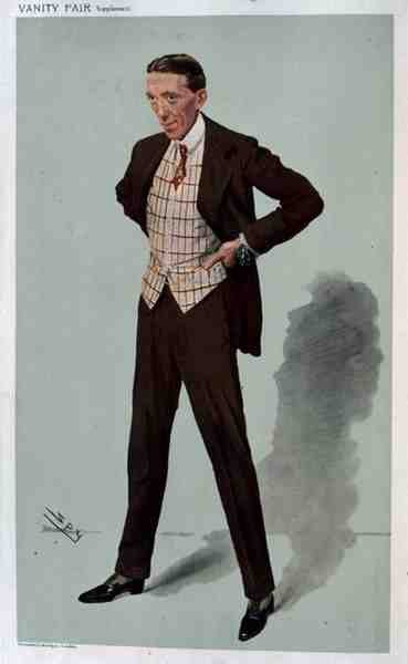 "Gerald", une caricature de Gerald du Maurier de Vanity Fair, 25 décembre 1907 - Leslie Matthew Ward