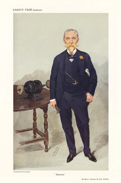Sir David Lionel Goldsmid-Stern-Salomons - portrait debout - Leslie Matthew (1851 1922) Ward