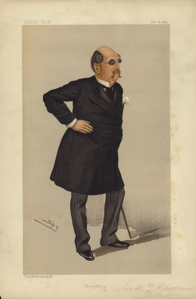 Sir William Tindal Robertson, Brighton, caricature de Vanity Fair - Leslie Matthew Ward