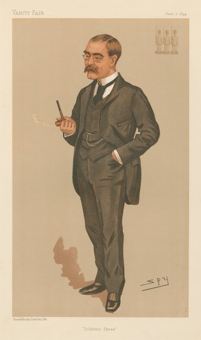 Soldats Trois, Rudyard Kipling (série Vanity Fair) - Leslie Matthew Spy Ward