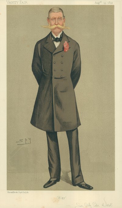 Colonel William Cornwallis West, Algy, 13 août 1892, caricature de Vanity Fair - Leslie Matthew Ward