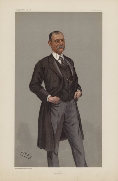 Frederick Treves, Freddie, 19 juillet 1900, caricature de Vanity Fair (chromolithographie) - Leslie Matthew Ward
