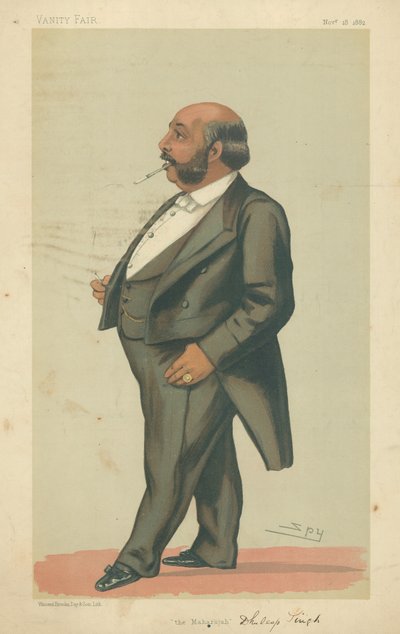 HH Le Maharajah Duleep Singh GCSI, Le Maharajah, 18 novembre 1882, caricature de Vanity Fair - Leslie Matthew Ward
