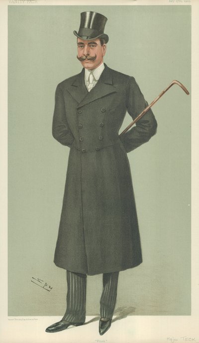 S.A.S. le Duc de Teck, Frank, 17 juillet 1902, caricature de Vanity Fair - Leslie Matthew Ward