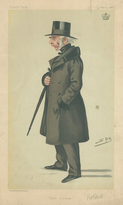 Lord Robartes, East Cornwall, 4 février 1882, caricature de Vanity Fair - Leslie Matthew Ward