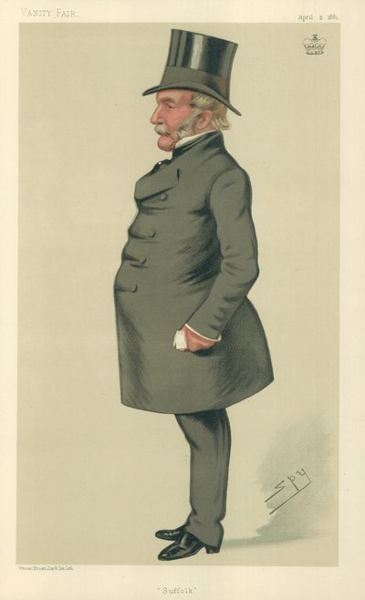 Lord Waveney, Suffolk, 2 avril 1881, caricature de Vanity Fair - Leslie Matthew Ward
