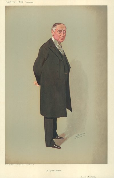 Lord Weardale, un radical cynique, 25 juillet 1906, caricature de Vanity Fair - Leslie Matthew Ward