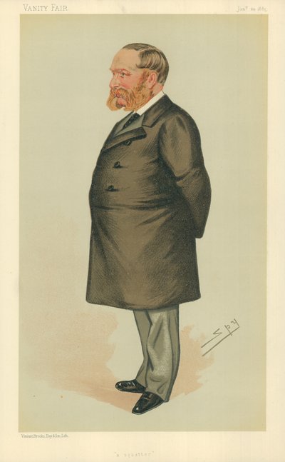 M. Charles Henry Wilson, un squatter, 24 janvier 1885, caricature de Vanity Fair - Leslie Matthew Ward