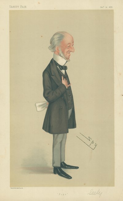 M. Charles Seely, Cochons, 21 décembre 1878, caricature de Vanity Fair - Leslie Matthew Ward